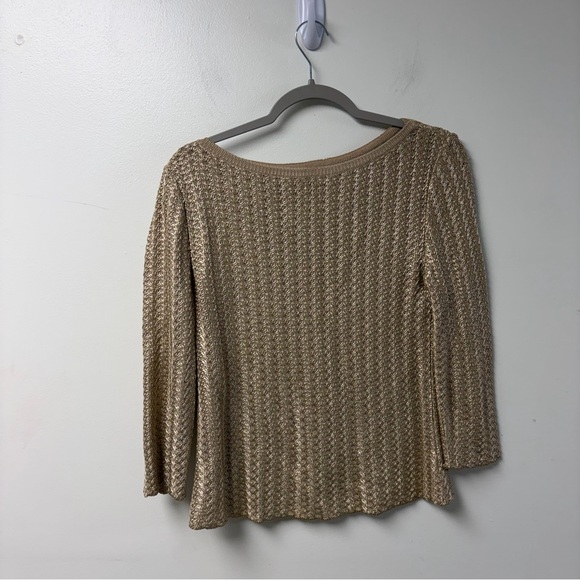 St. John Tops - St. John Collection by Marie Gray Gold Knit Top Size 8